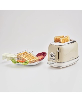 Toaster pentru 2 felii de paine, bej, Vintage - ARIETE